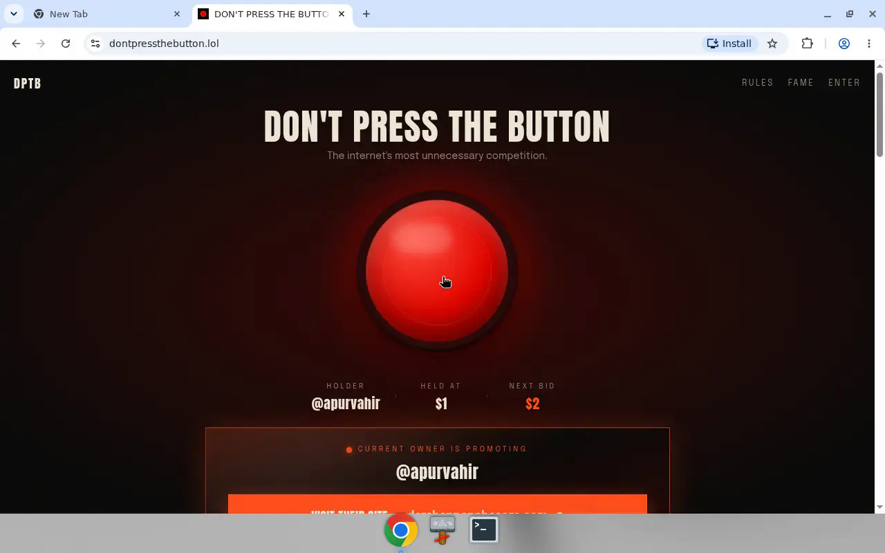 Don't Press The Button