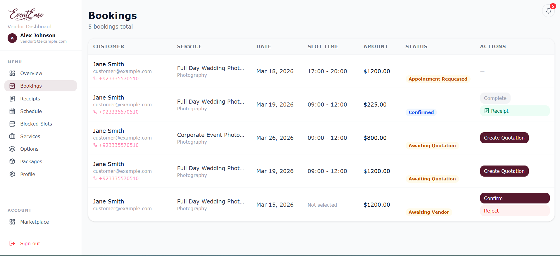 EventEase - Screenshot 2 showing product features and functionality
