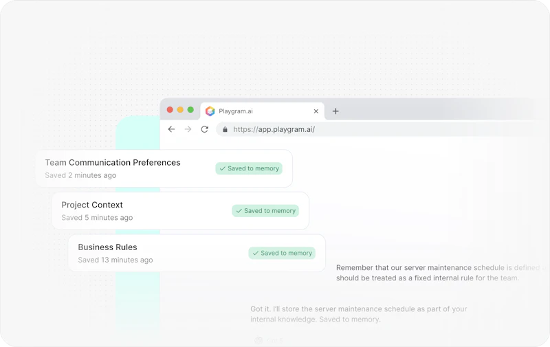 Playgram - Multi-LLM workspace for teams screenshot 3