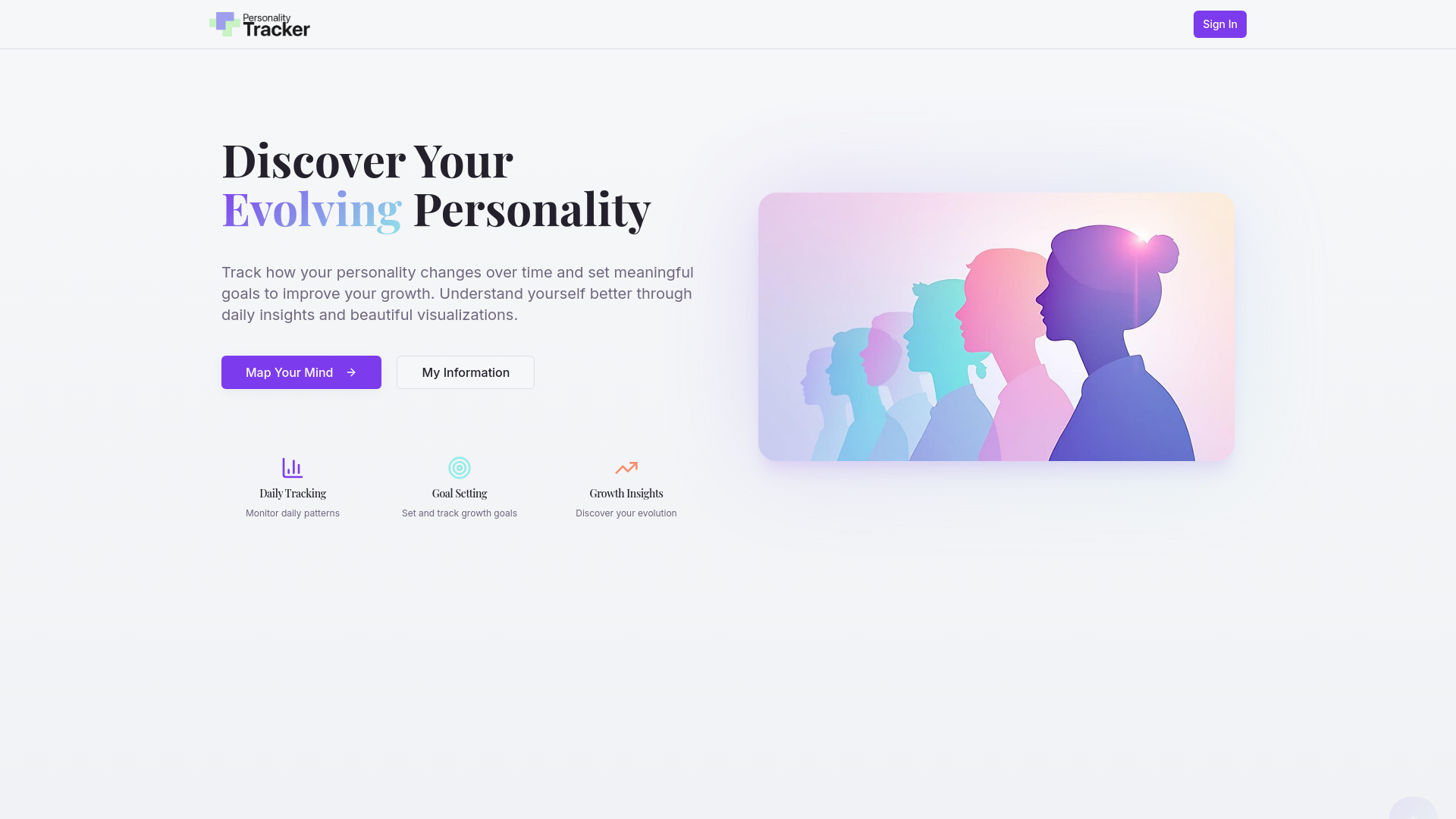 PersonalityTracker - Screenshot 2 showing product features and functionality