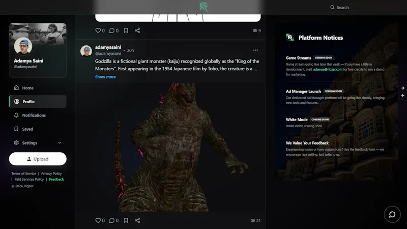 Rigzer screenshot 1