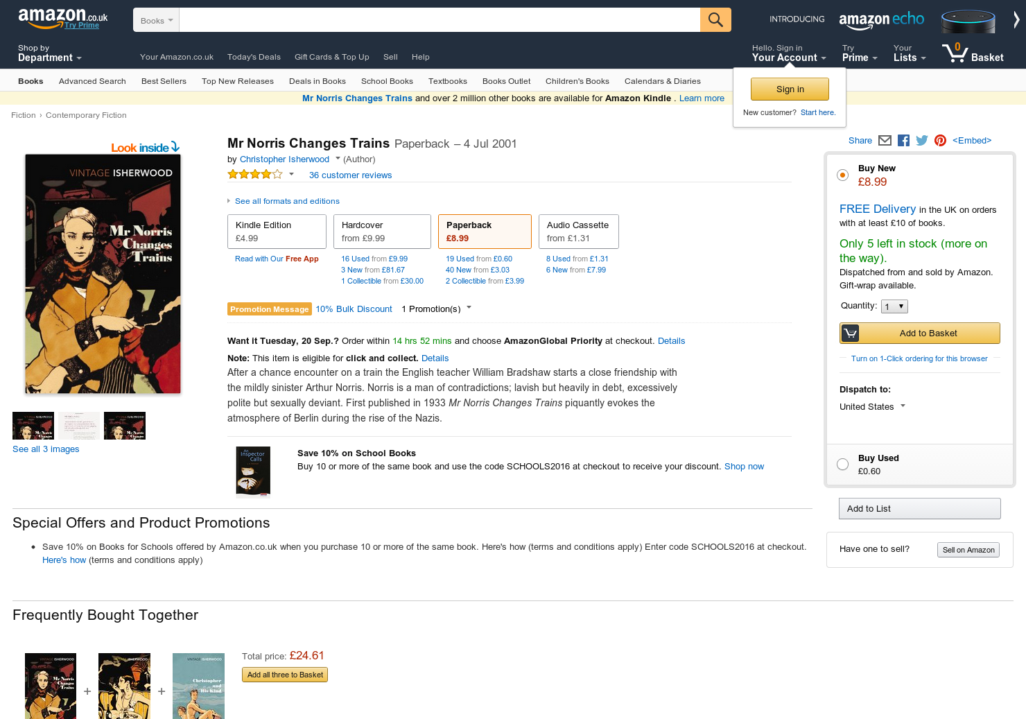 Mr. Norris Changes Trains