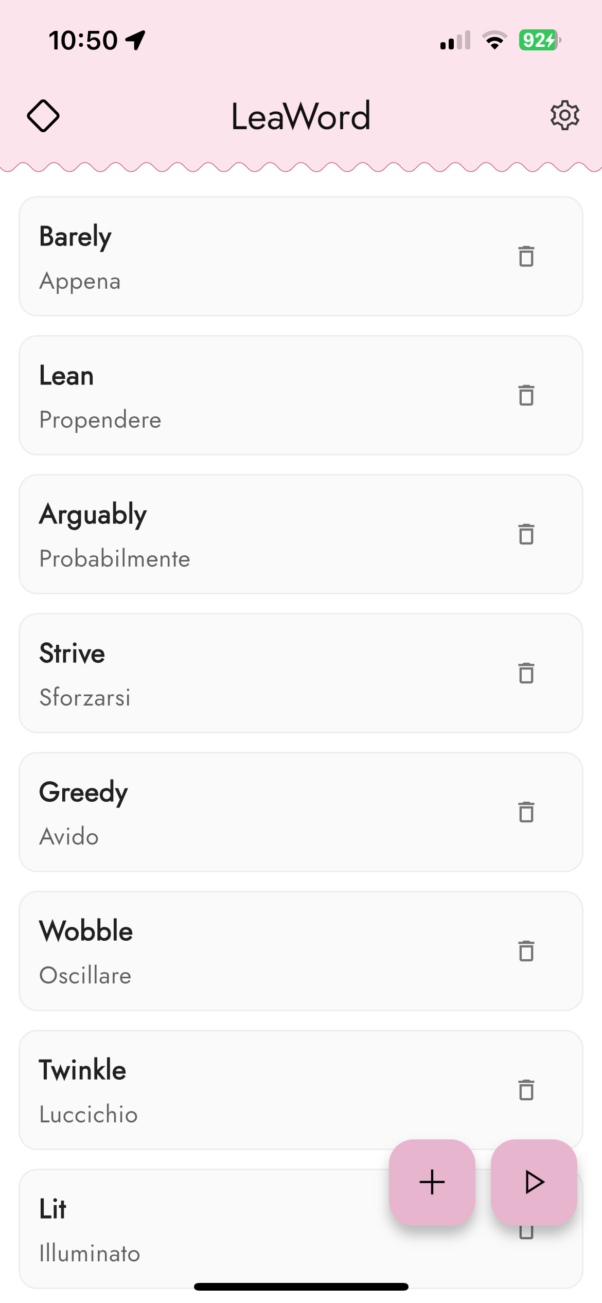 Liber - Dil öğrenenler için basit, sürtünmesiz flashcards medya 6