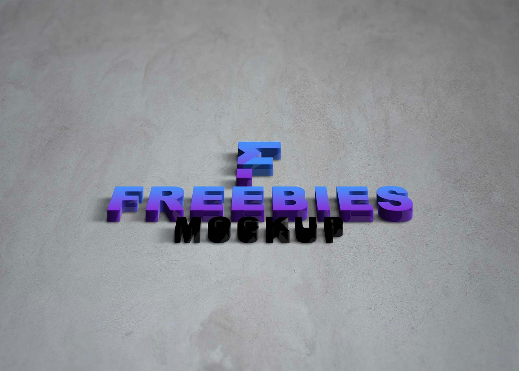 Free 3D Logo Mockup Collection gallery image