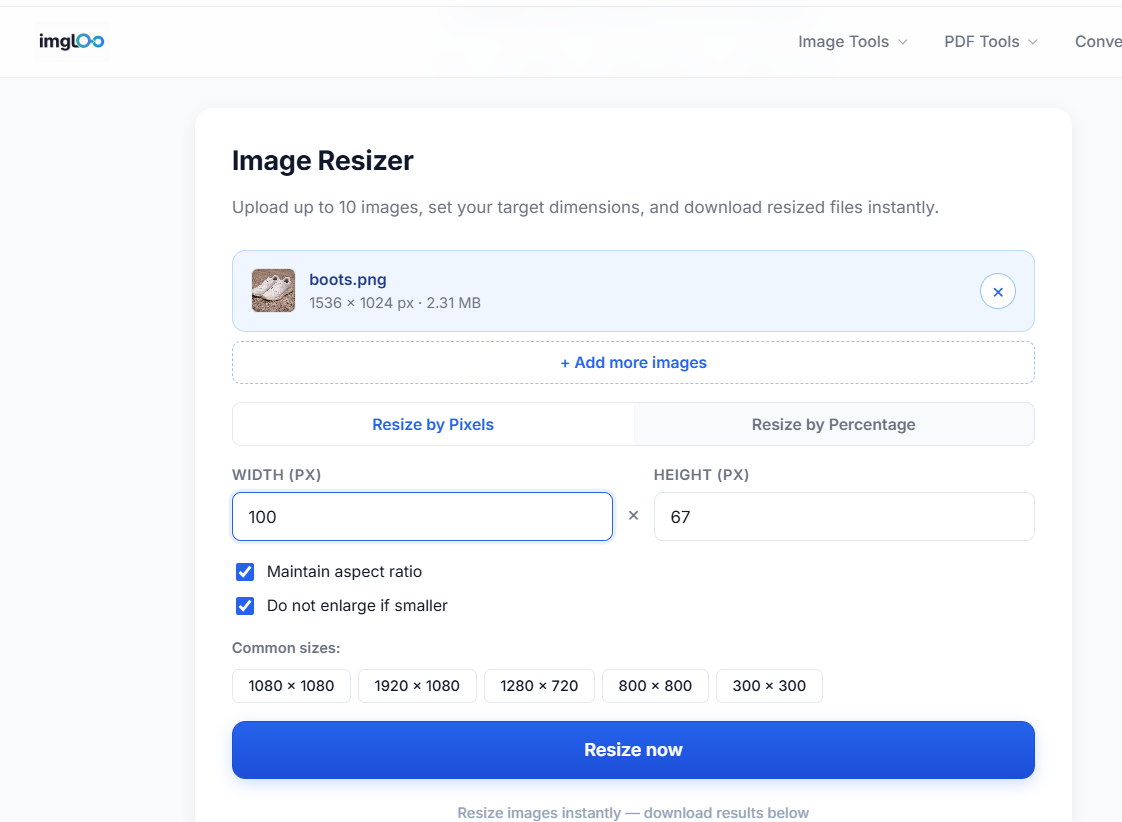 Imgloo - suite of image tools  gallery image