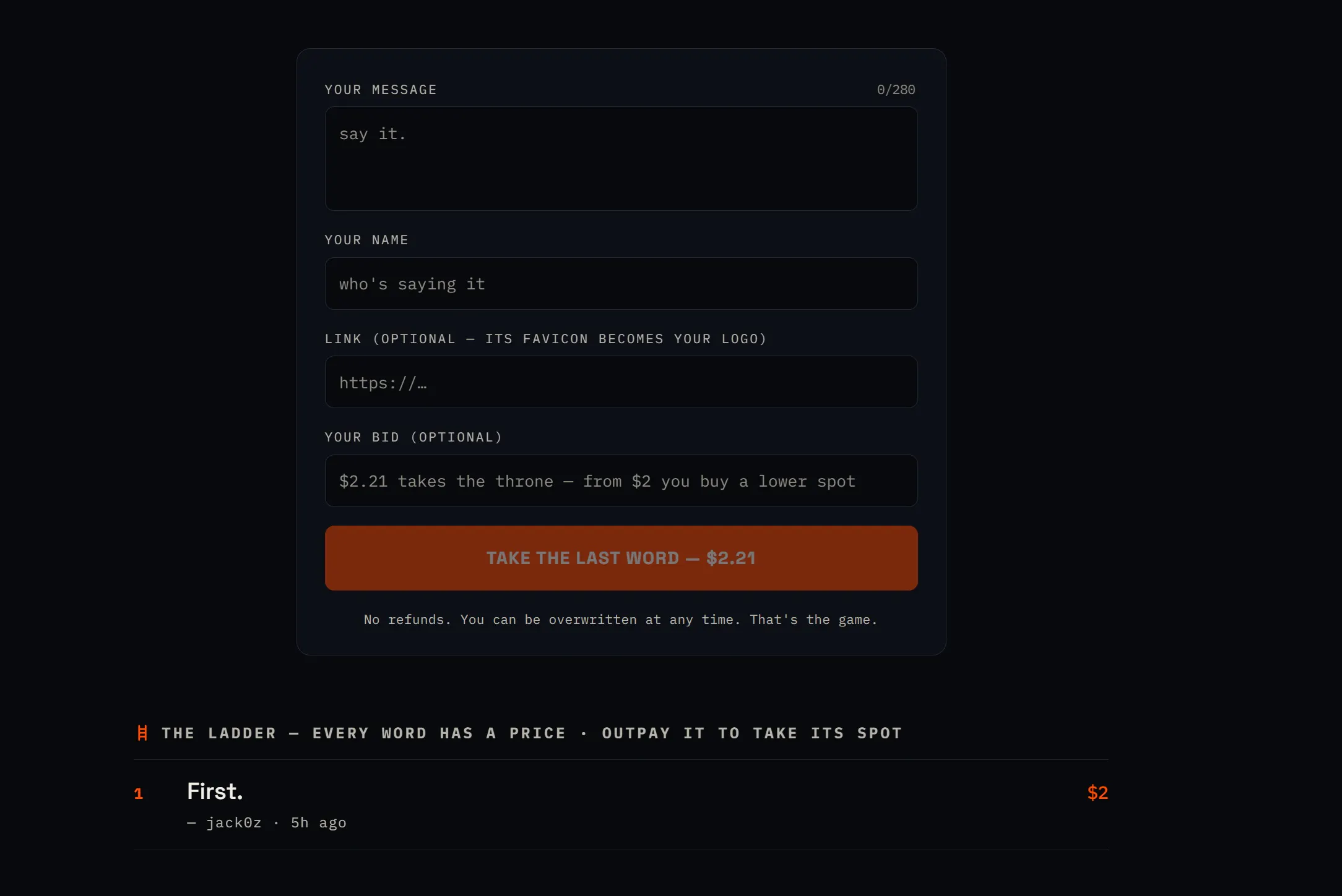 THE LAST WORD gallery image