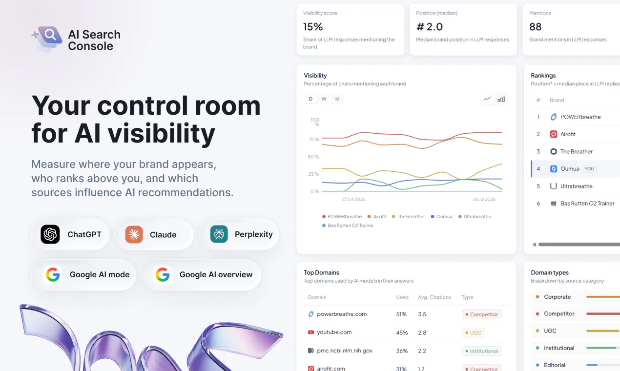 AI Search Console screenshot 2