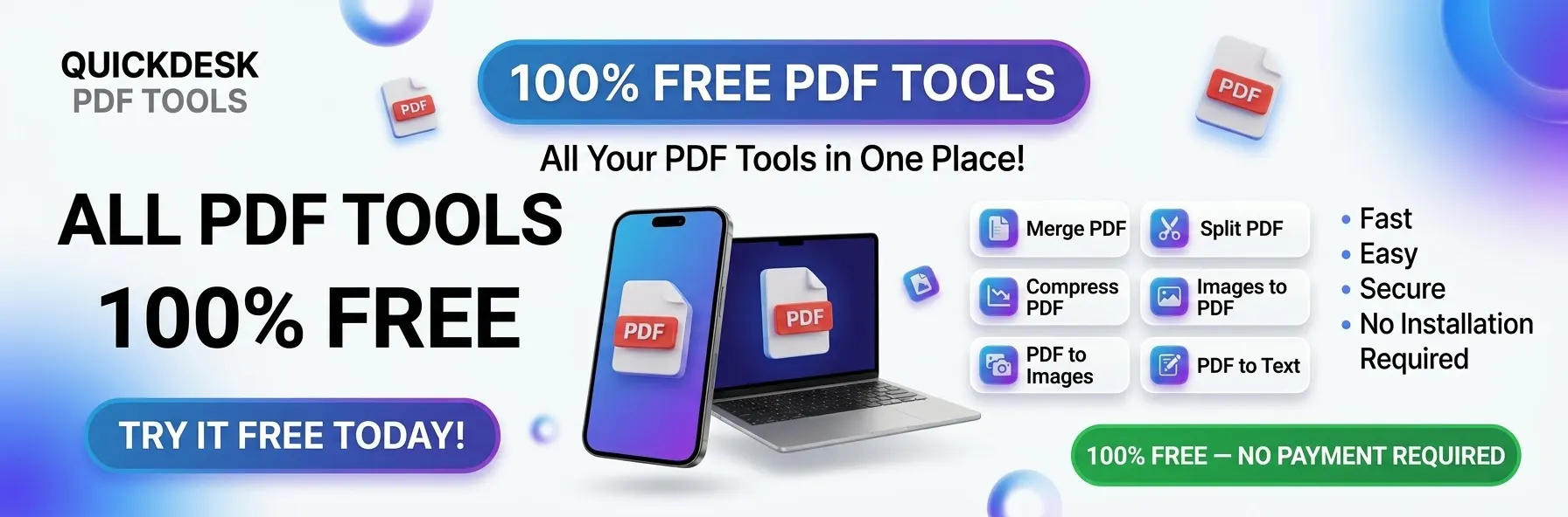 QUICKDESK PDF TOOLS