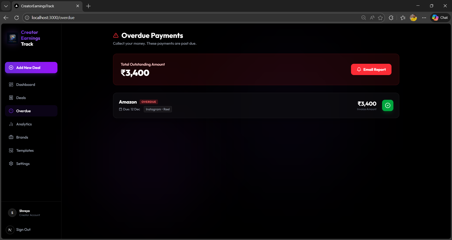 CreatorEarningsTrack gallery image