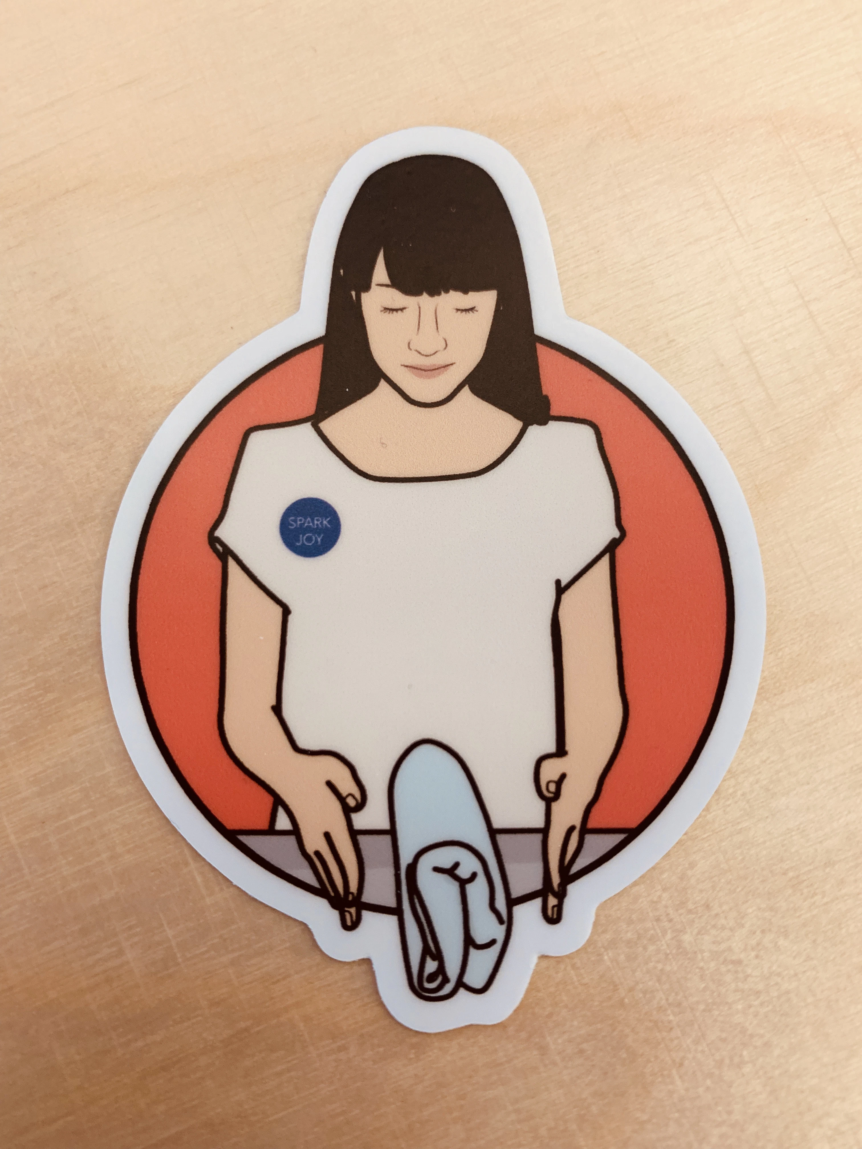 Spark Joy Sticker by Marie Kondo (Tidy Netflix Show)