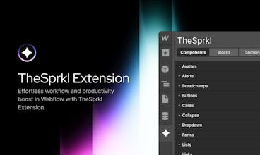 TheSprkl Chrome Extension for Webflow gallery image