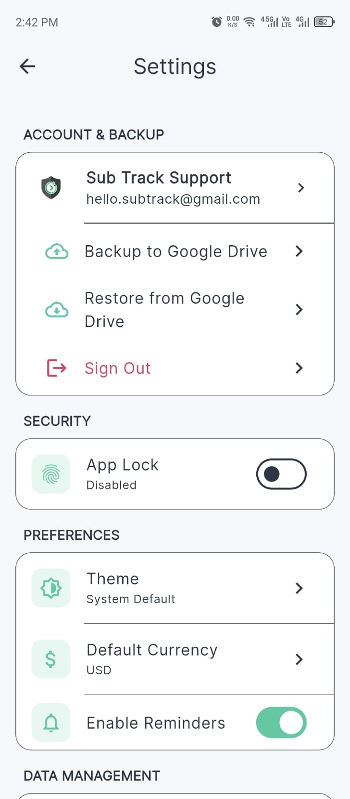 Sub Track gallery image