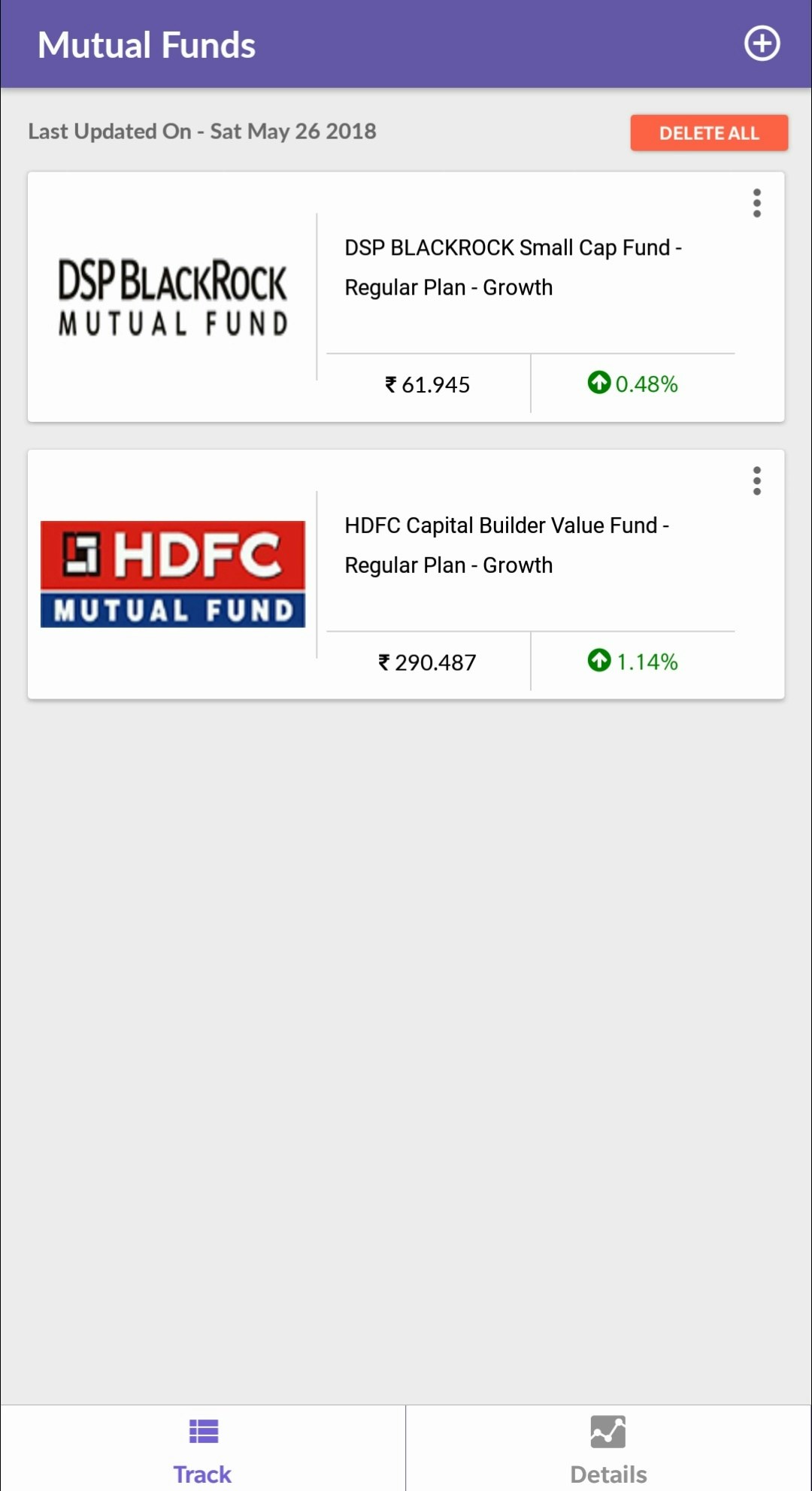 Mutual Funds Android App gallery image