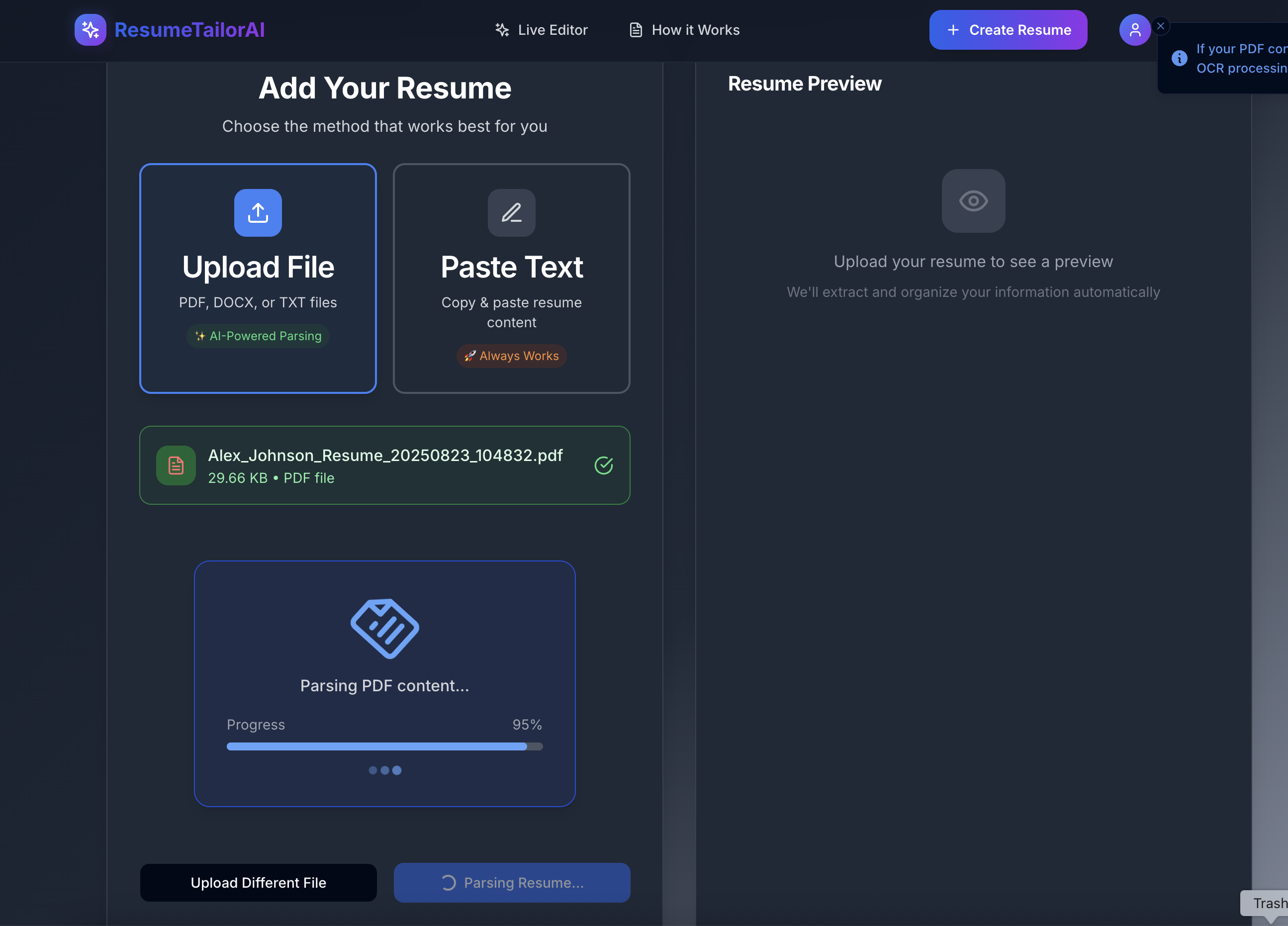 AI-tailored resumes for every job - AI-tailored resumes that land jobs media 5