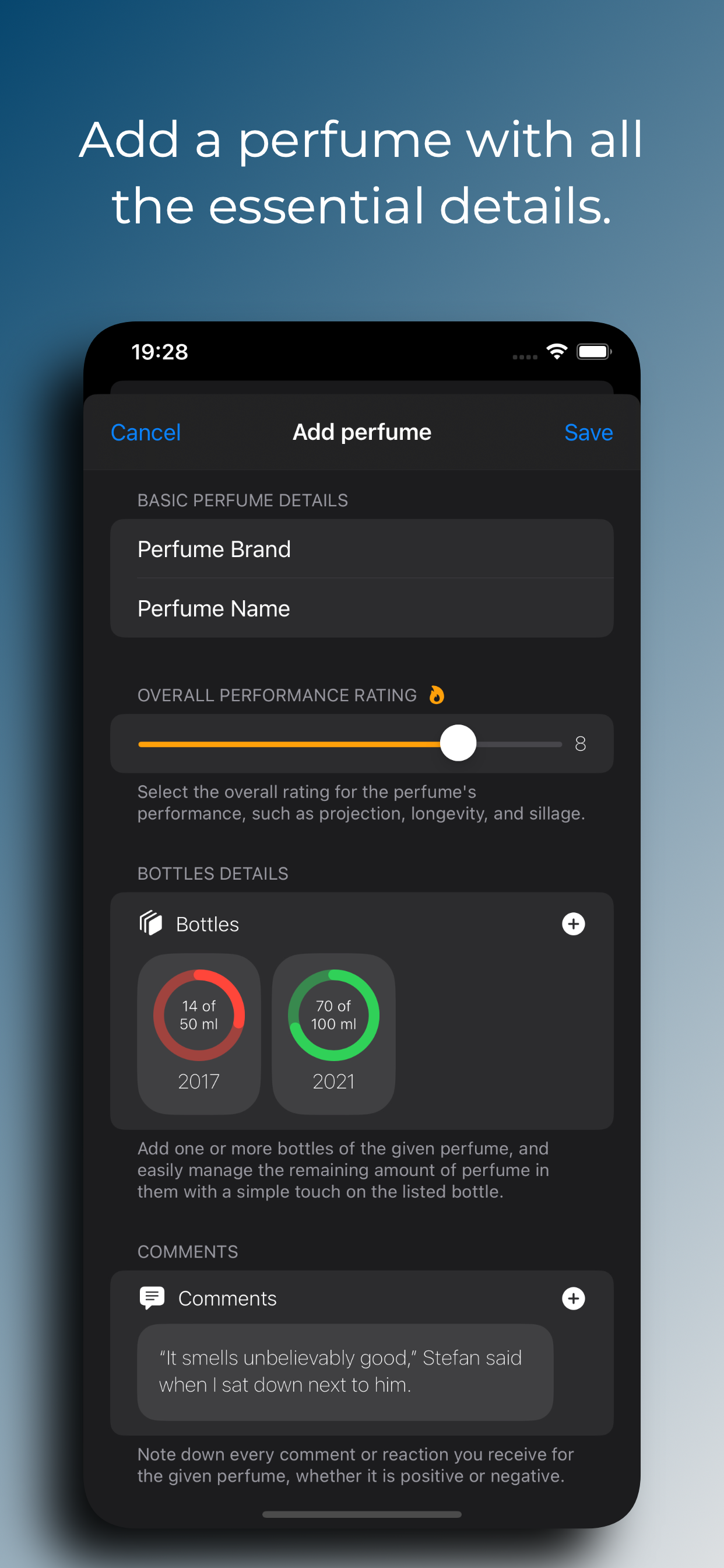 Perfume Tracker - Lista de olor - Organizador de la colección de perfumes de iOS media 3