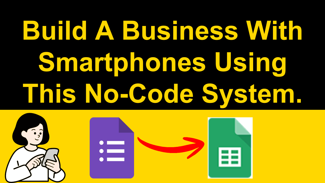Smartphone No-Code System to run Biz. - Main screenshot showing features and interface