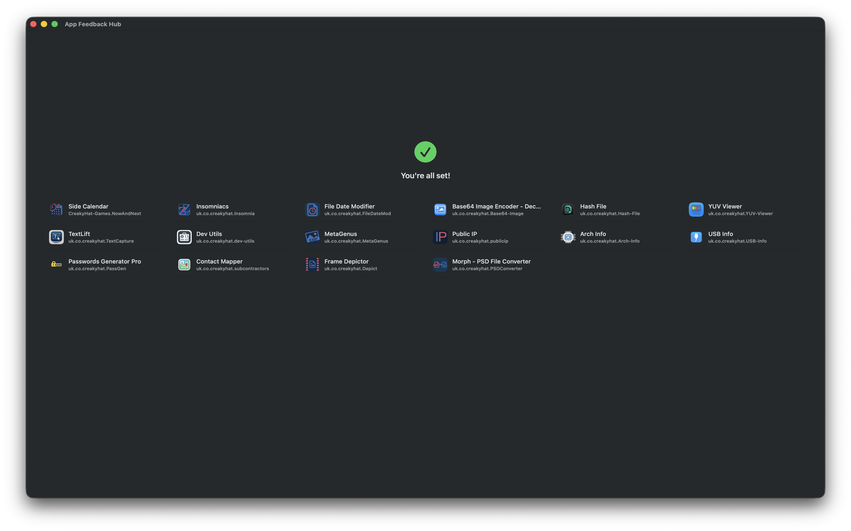 App Feedback Hub - Screenshot 2 showing product features and functionality