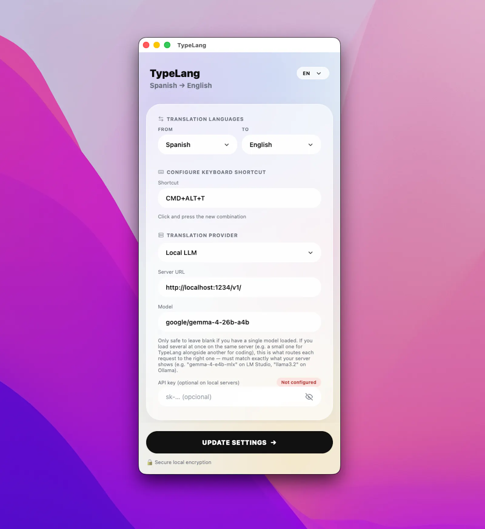 TypeLang screenshot 1