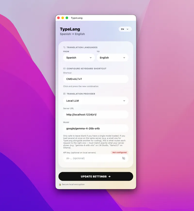 TypeLang screenshot 1
