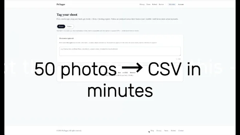 stockpixtagger.com screenshot 1 (video preview)
