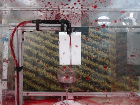 Wine Splash Artwork Making Robot