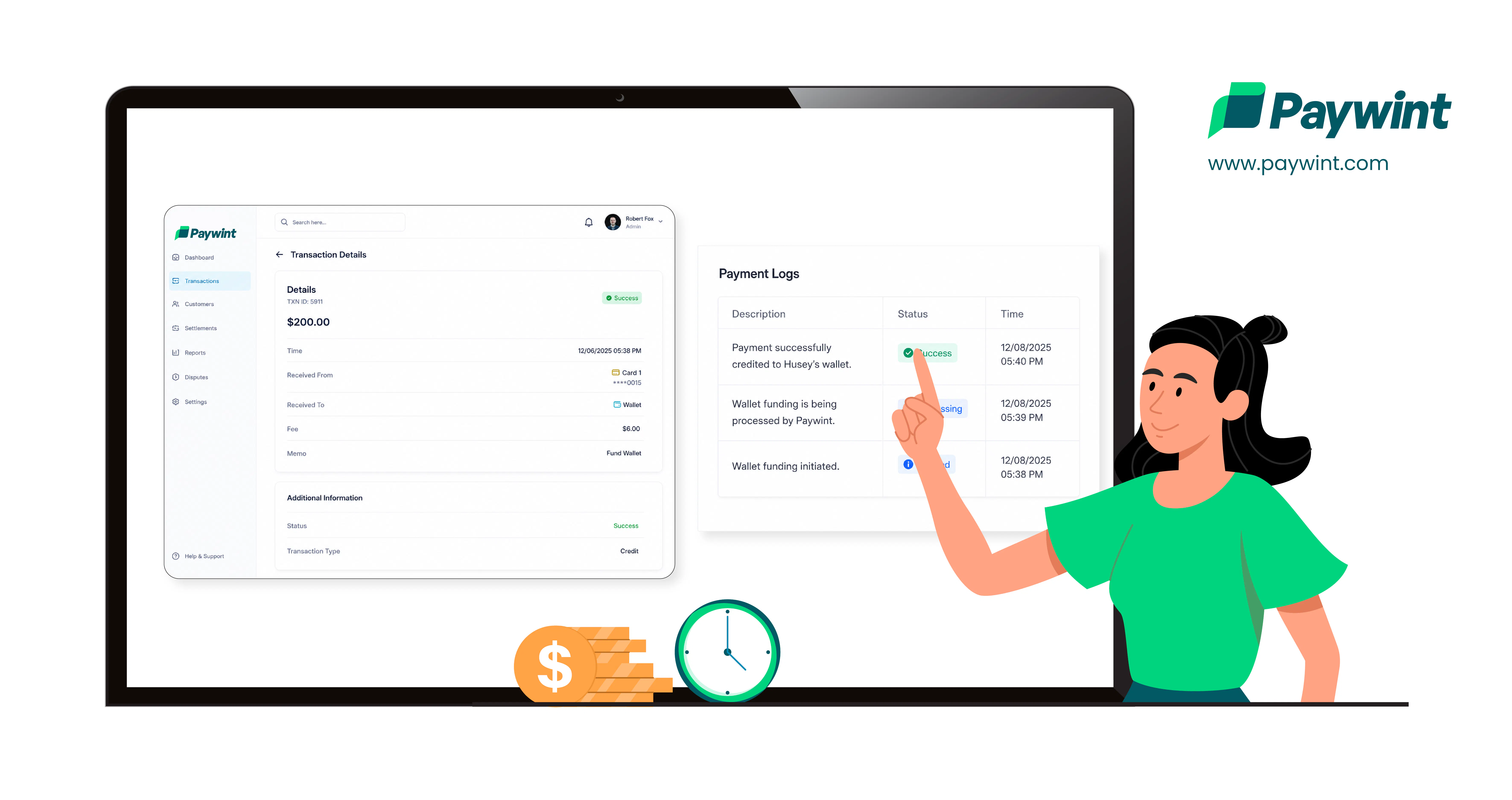 Paywint Account Funding Transactions gallery image