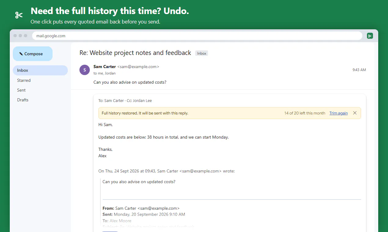 ThreadTrim for Gmail gallery image