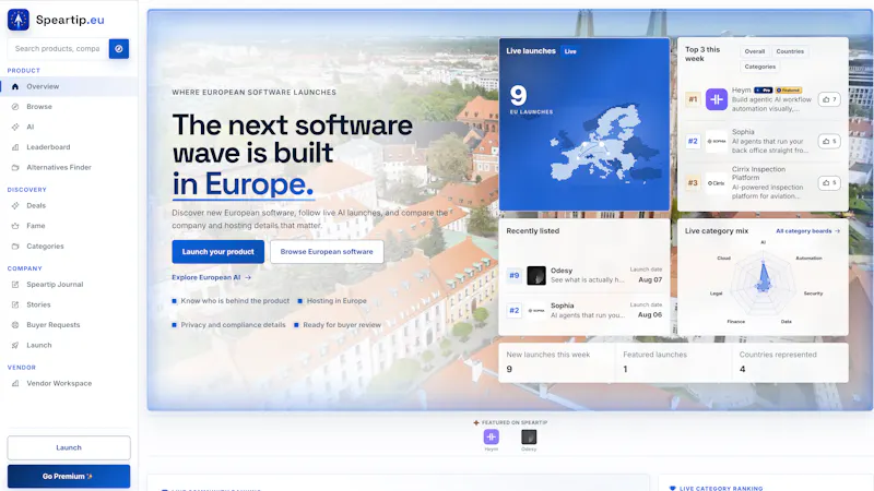 Speartip.eu screenshot 1