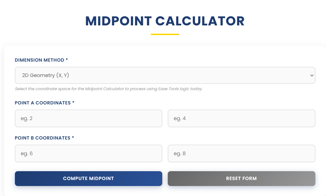 Midpoint Calculator | Ease Tools gallery image