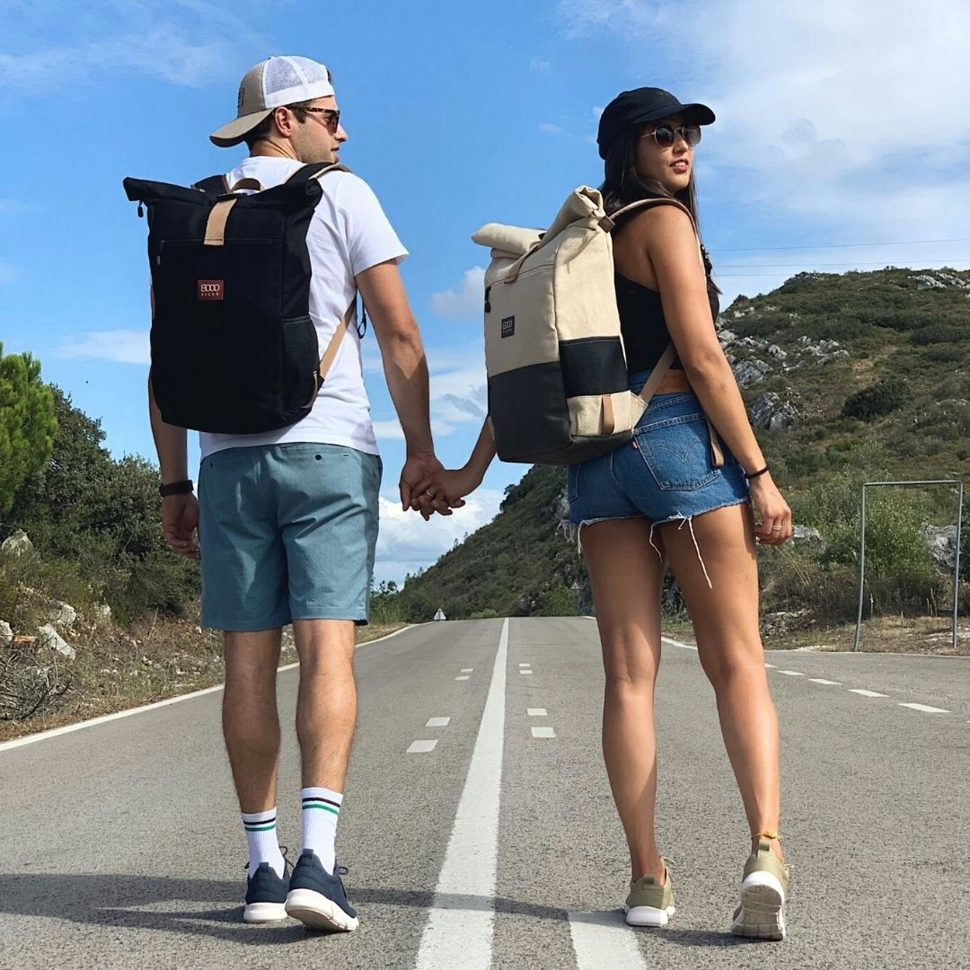 8000Kicks hemp backpack - Introducing the world's 1st waterproof hemp backpack 💦🍁🧳 media 8