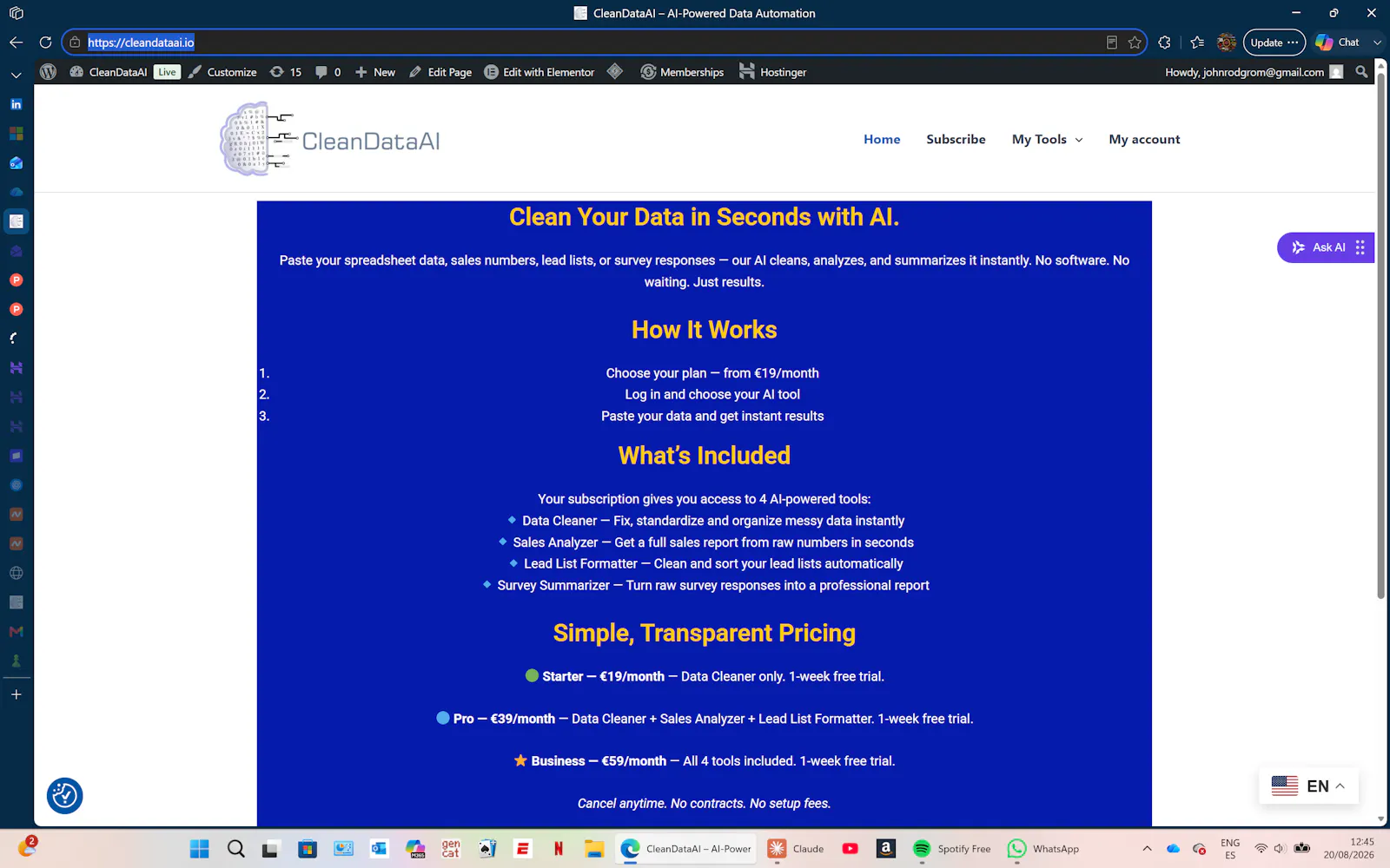 CleanDataAI screenshot 1