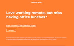 Remote Meals media 1