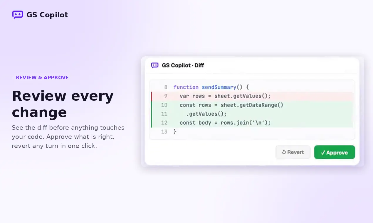 Google Apps Script Copilot gallery image