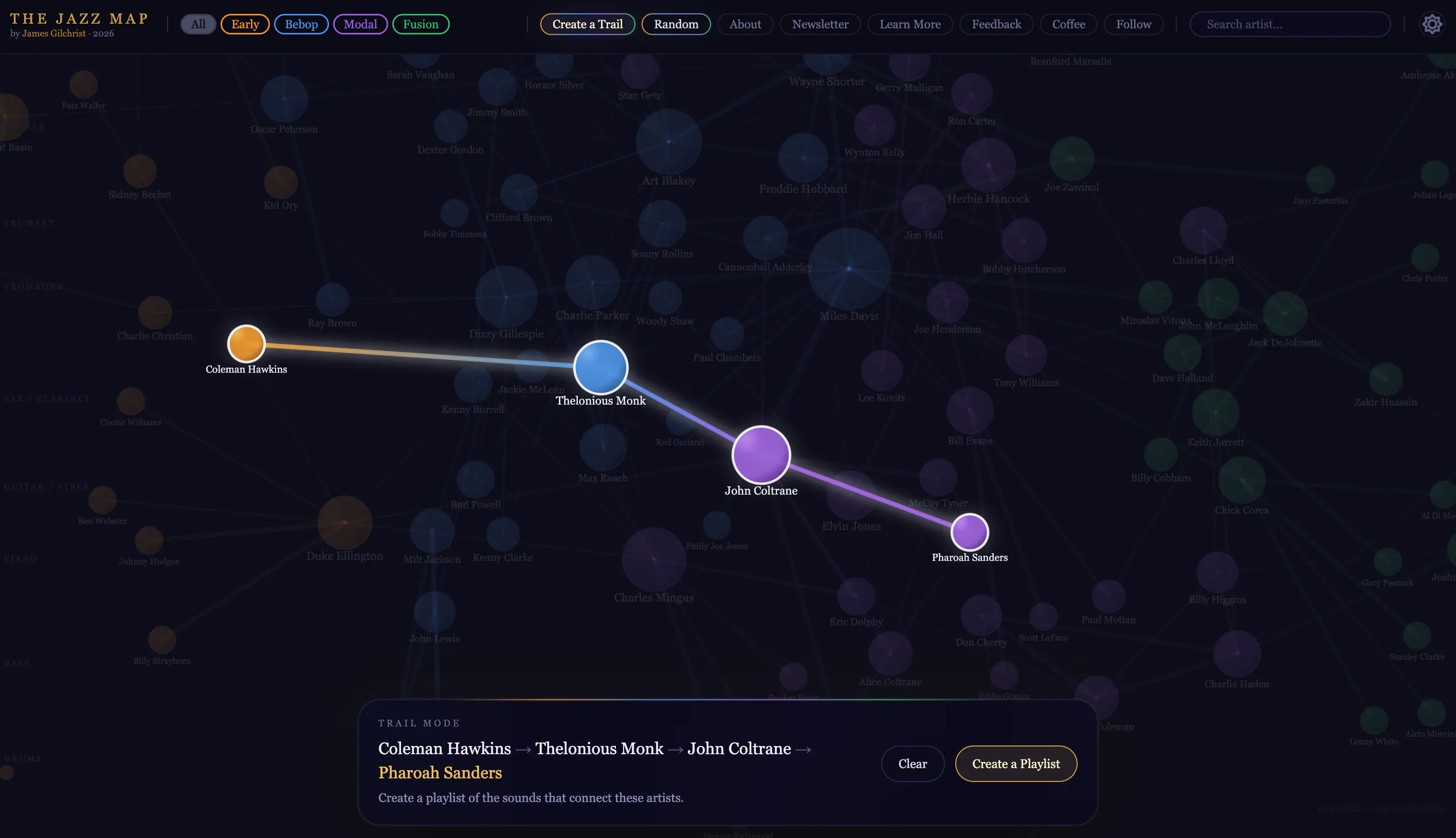 The Jazz Map のプロダクトバナー
