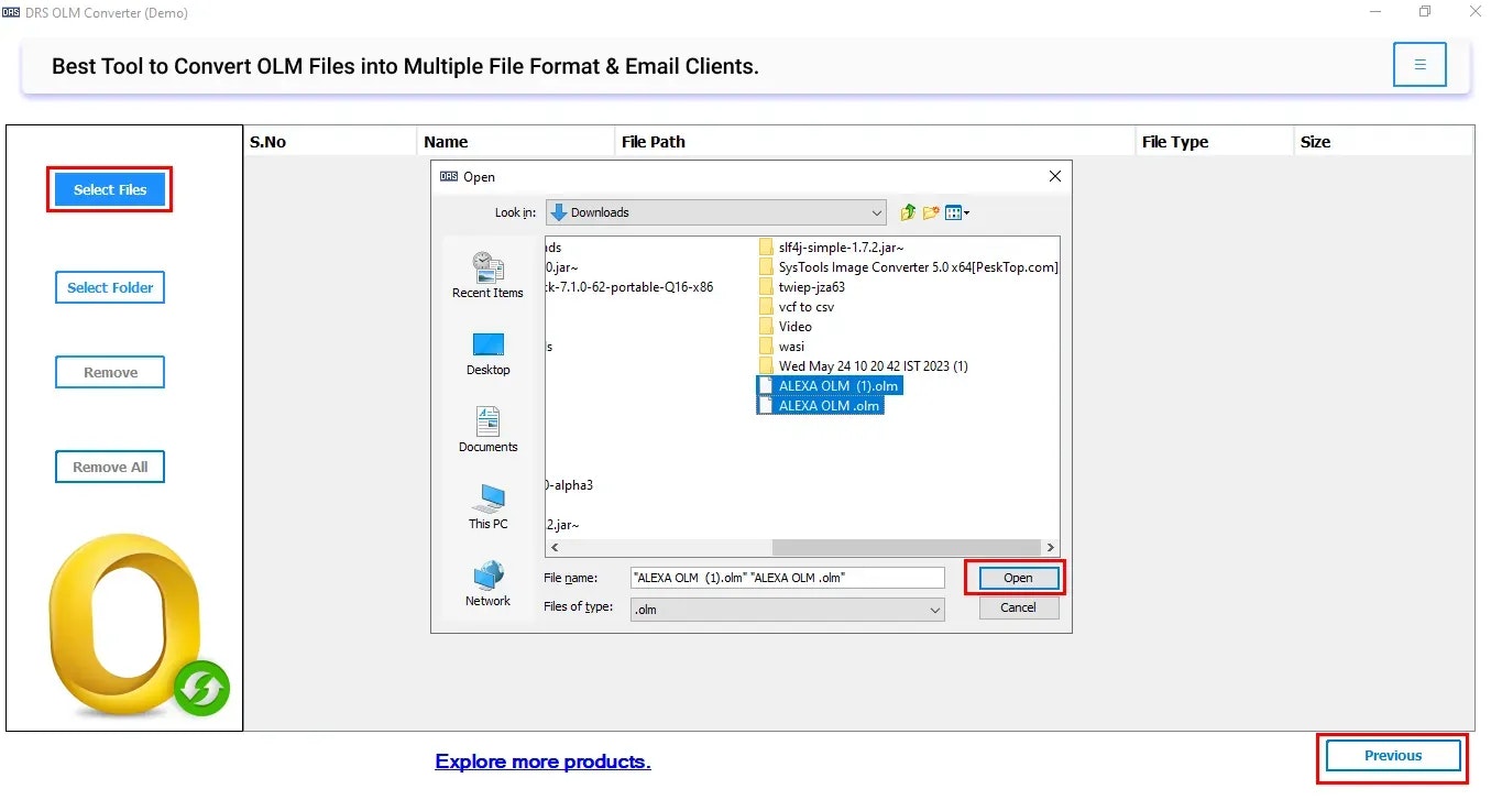 Drs Softech OLM в PST Converter - Преобразовать файлы OLM в PST и Cloud - быстро, безопасно и просто медиа 3