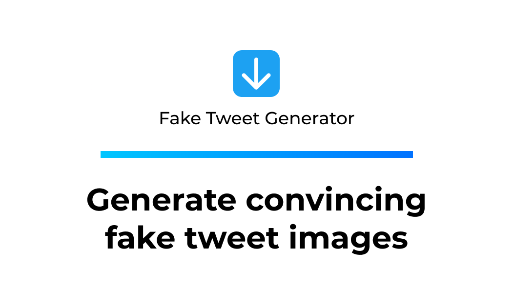 Fake Tweet Generator gallery image