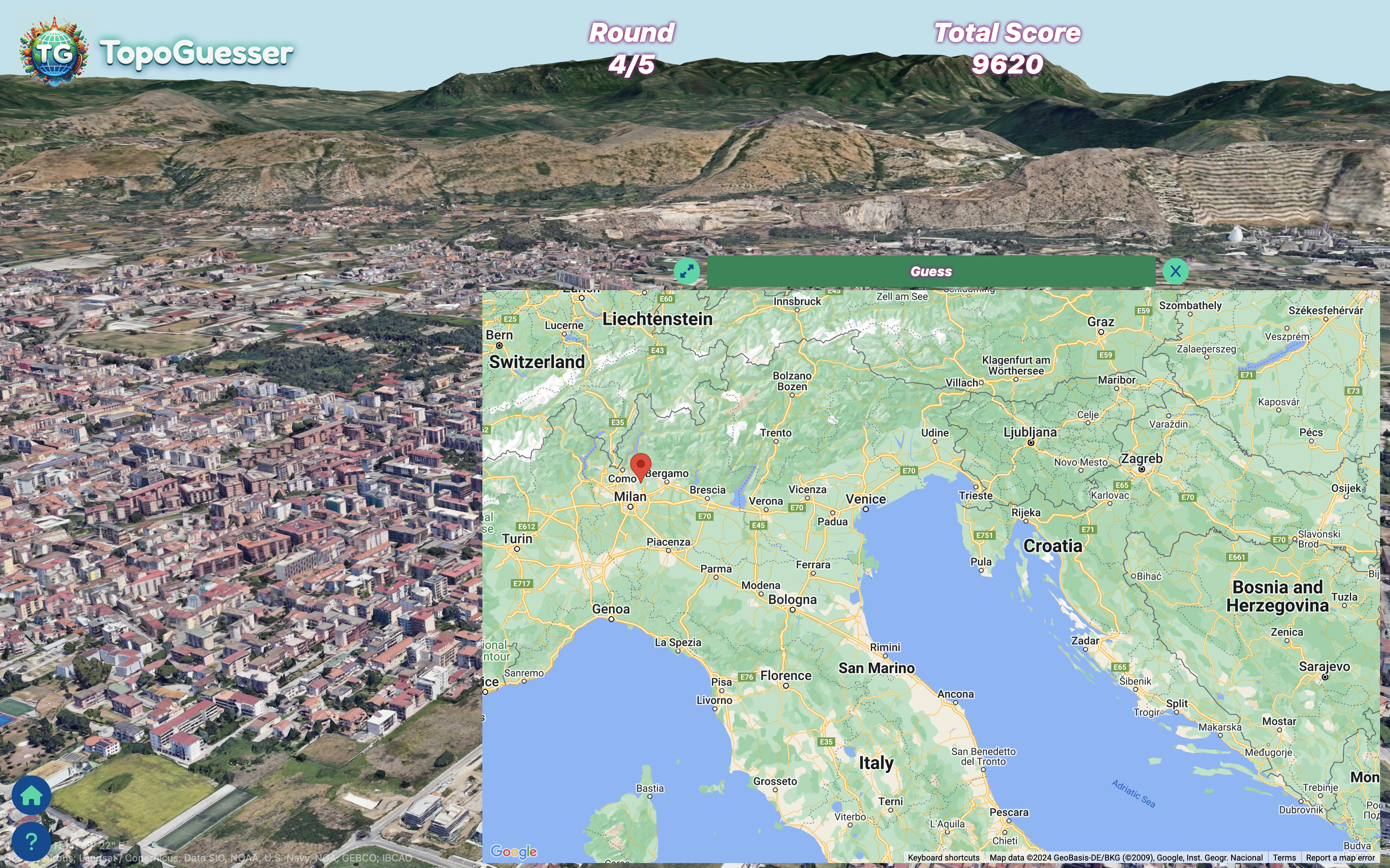 Media Topoguesser - Geoguessr tetapi dengan Google Earth 5