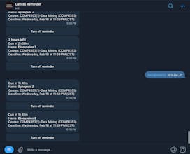 Canvas Reminder Bot gallery image
