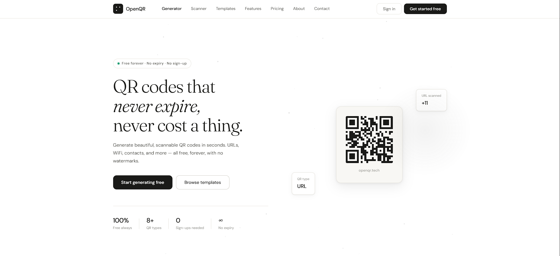 OpenQR — Free QR Code Generator gallery image