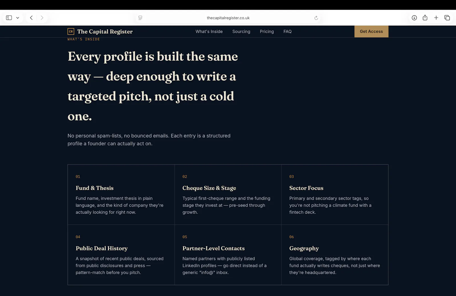 The Capital Register screenshot 2