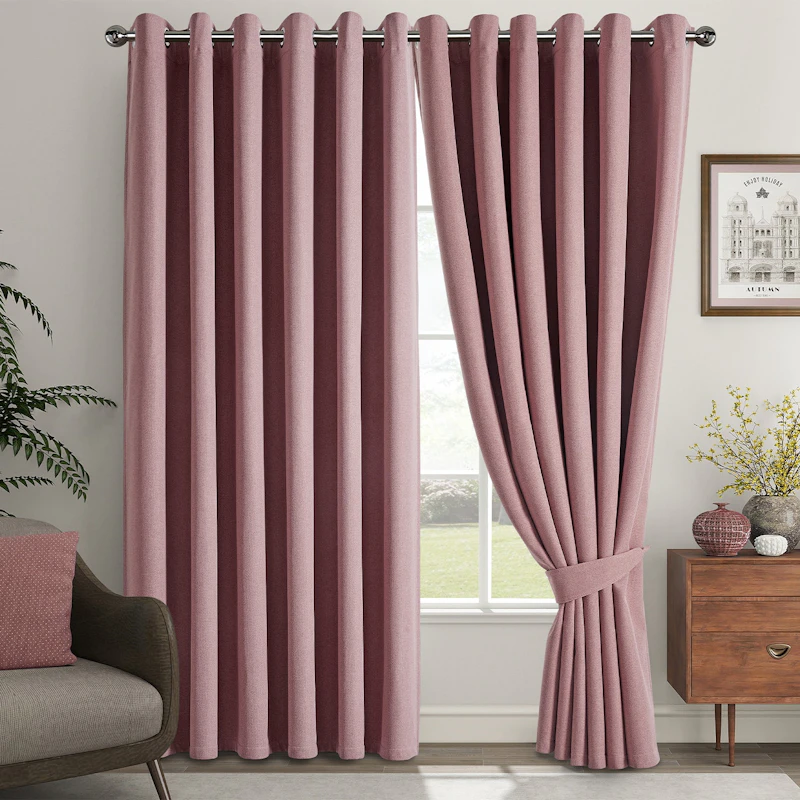 Blackout Linen Curtains, Eyelet Design screenshot 9
