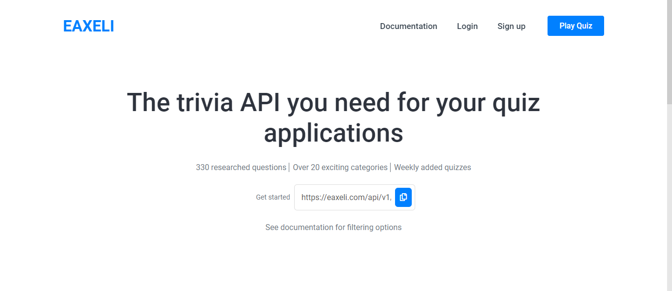 Exeli - Sınav ve Trivia API |İhtiyacınız olan sınav API'si medya 1