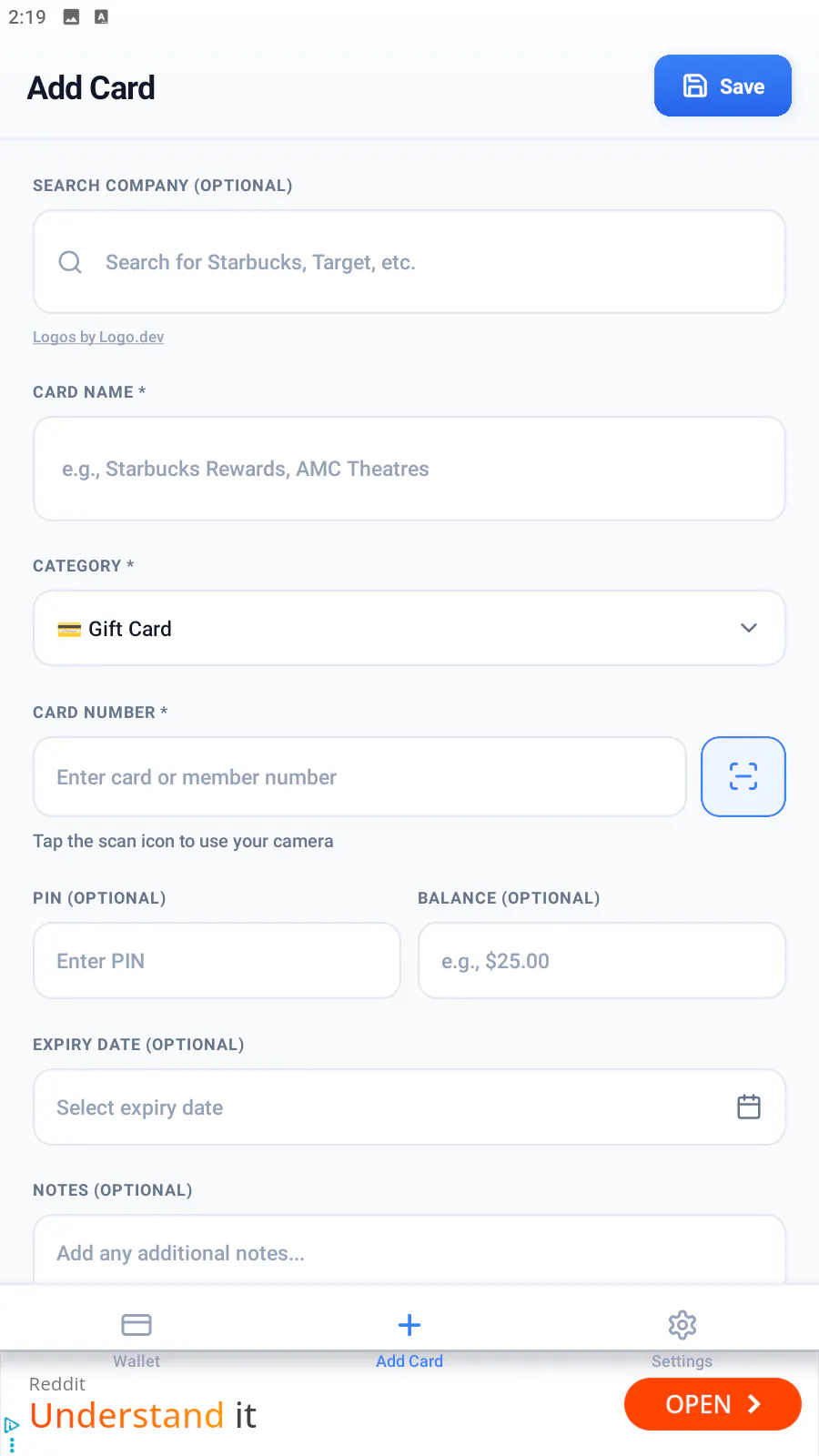 Card Wallet - Card Manager gallery image