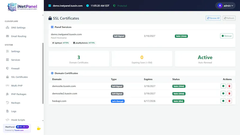 iNetPanel - Opensource Webhosting Panel screenshot 4