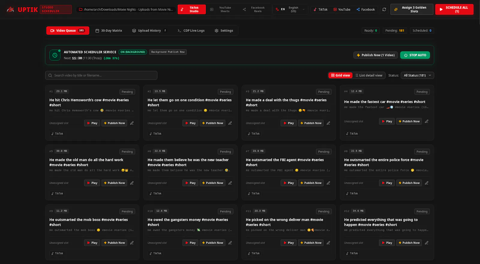 UpTik screenshot 1