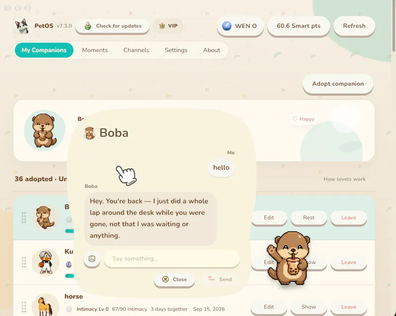 PetOS screenshot 2