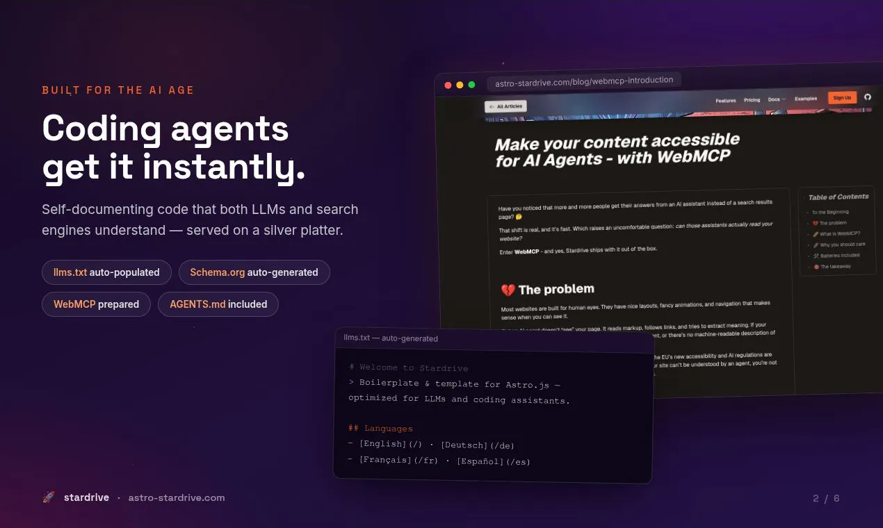 Stardrive - Free Astro Boilerplate gallery image