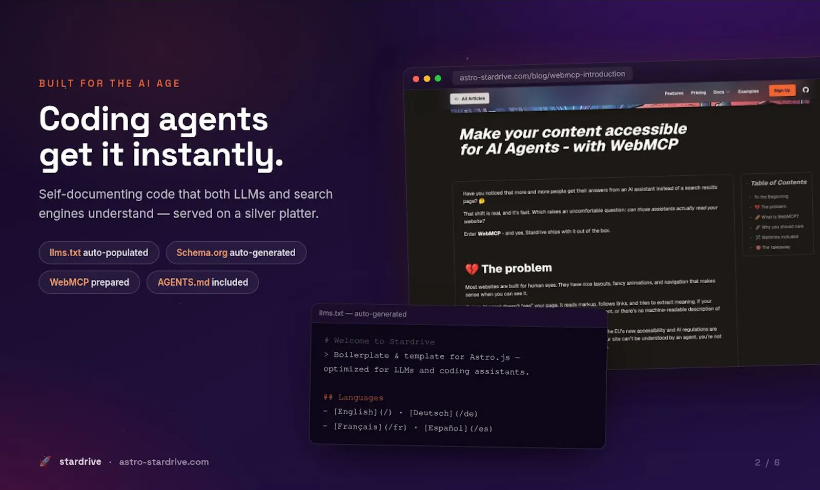 Stardrive - Free Astro Boilerplate screenshot 3