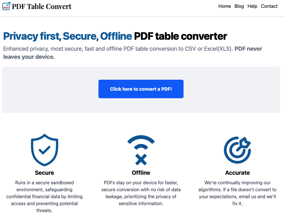 PDF to Excel Tables or CSV gallery image