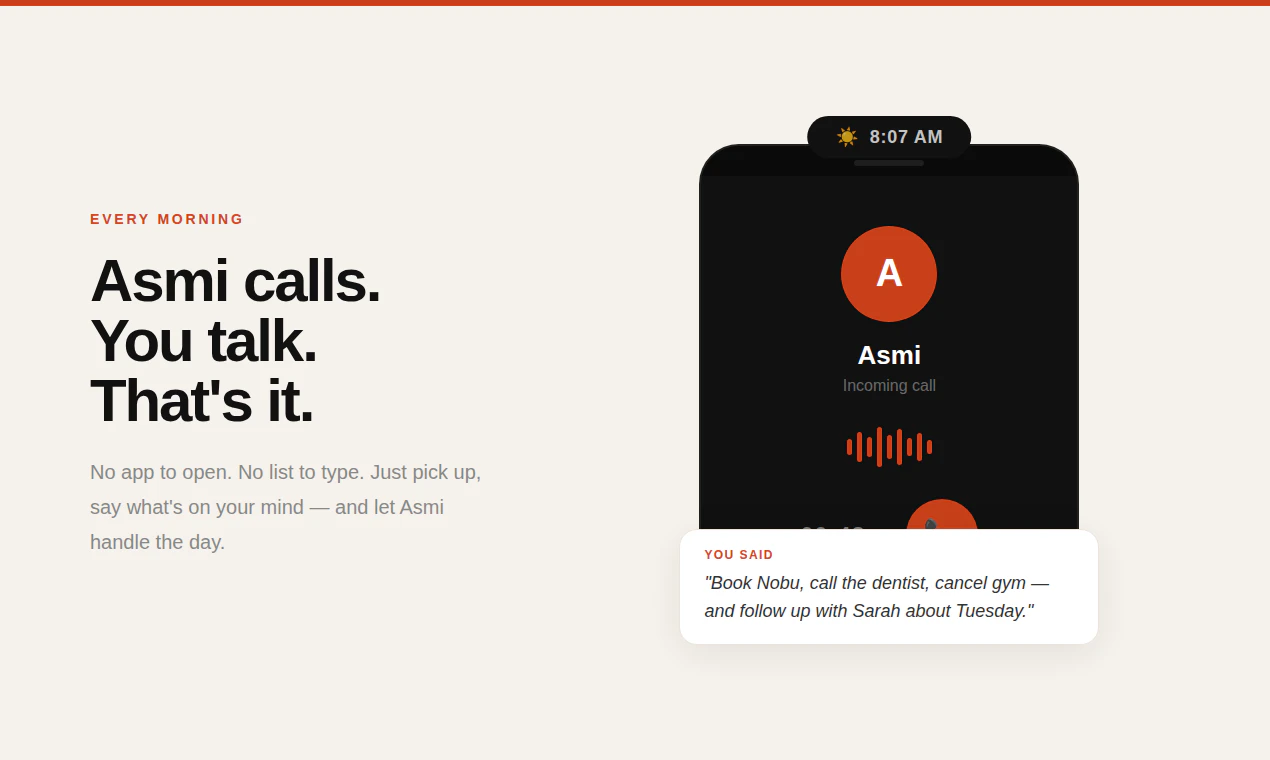 Asmi AI screenshot 2